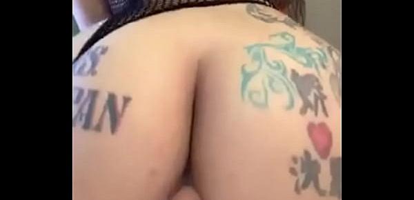  Big ass cheeks bouncing and clapping on dildo